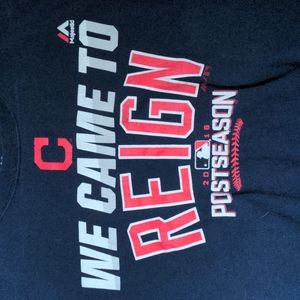 Cleveland Indians Postseason TShirt Size Large from Majestic